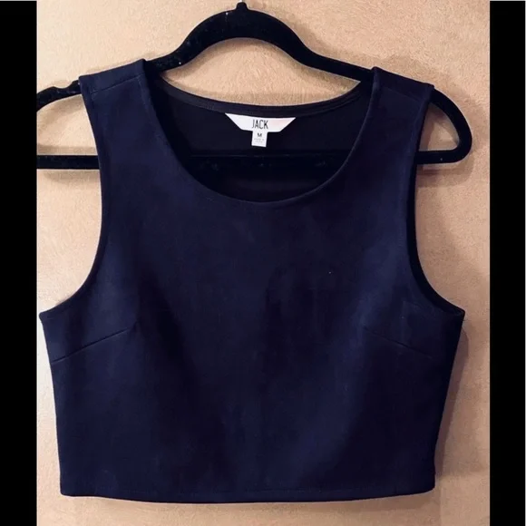 Jack by BB Dakota Delacour Navy Suede Skirt and Top set - Picture 7 of 10